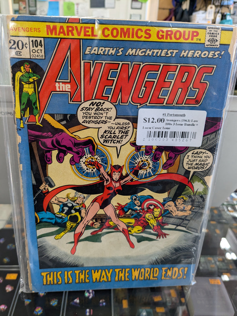 Avengers (1963) Low 100s 3 Issue Bundle + Loose Cover Issue