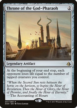 Throne of the God-Pharaoh (AKH-R) Moderate Play