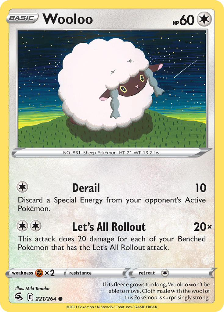 Wooloo  - 221/264 (SWSH08) Common - Near Mint