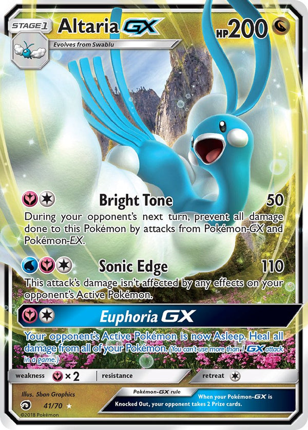 Altaria GX - 41/70 (DRM) Ultra Rare - Near Mint Holofoil