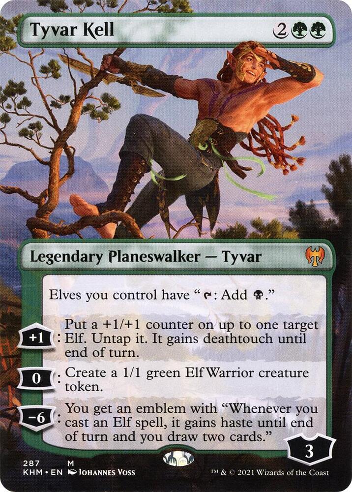 Tyvar Kell [Borderless Planeswalkers #287] (KHM-M) Moderate Play