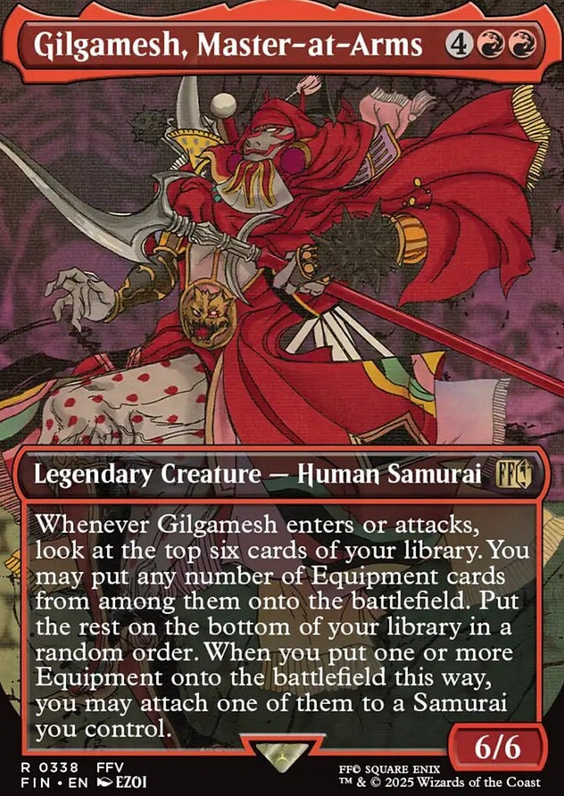 Gilgamesh, Master-at-Arms [ #0338 Borderless Alternate Art ] (FIN-R)
