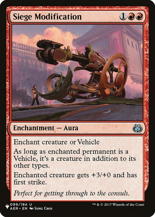 Siege Modification (AER-U-LIST)