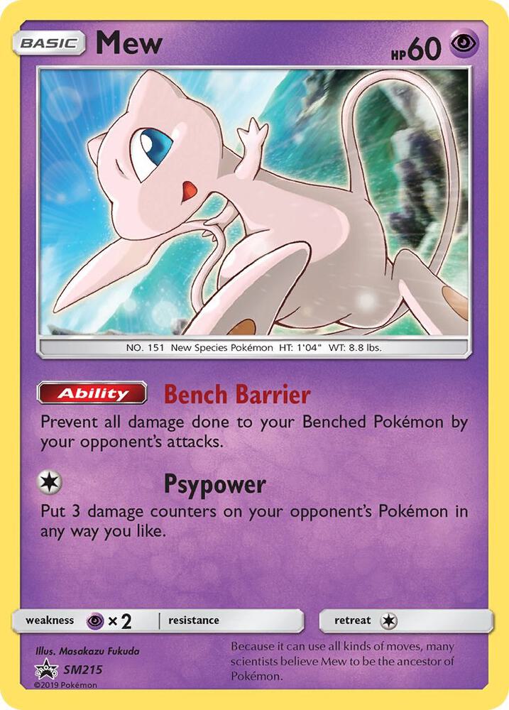 Mew - SM215 (SM:PR) Promo - Light Play Holofoil