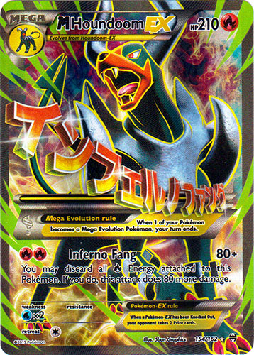 M Houndoom EX (154/162) Full Art Light Play