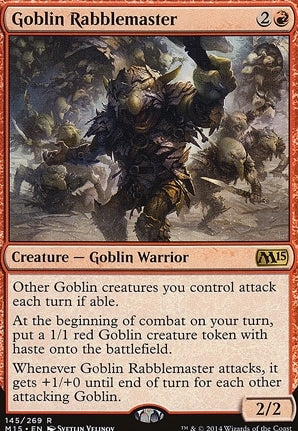Goblin Rabblemaster (M15-R-FOIL)