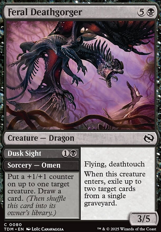 Feral Deathgorger // Dusk Sight [ #0080 ] (TDM-C)
