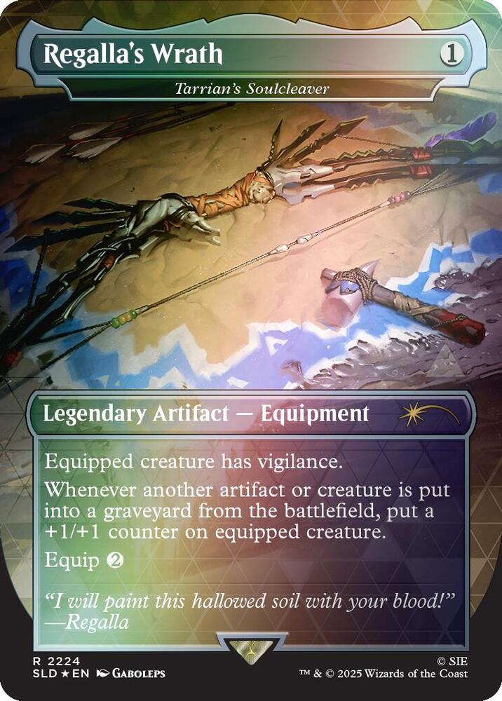 Regalla's Wrath (Tarrian's Soulcleaver) [ #2224 ] (SLD-R) Foil