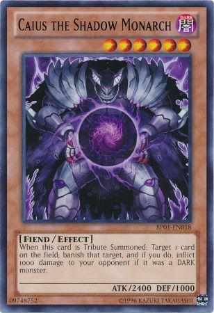 Caius the Shadow Monarch (BP01-EN018) Rare - Near Mint Unlimited