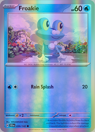 Froakie - 039/142 (SCR) Common - Near Mint Reverse Holo