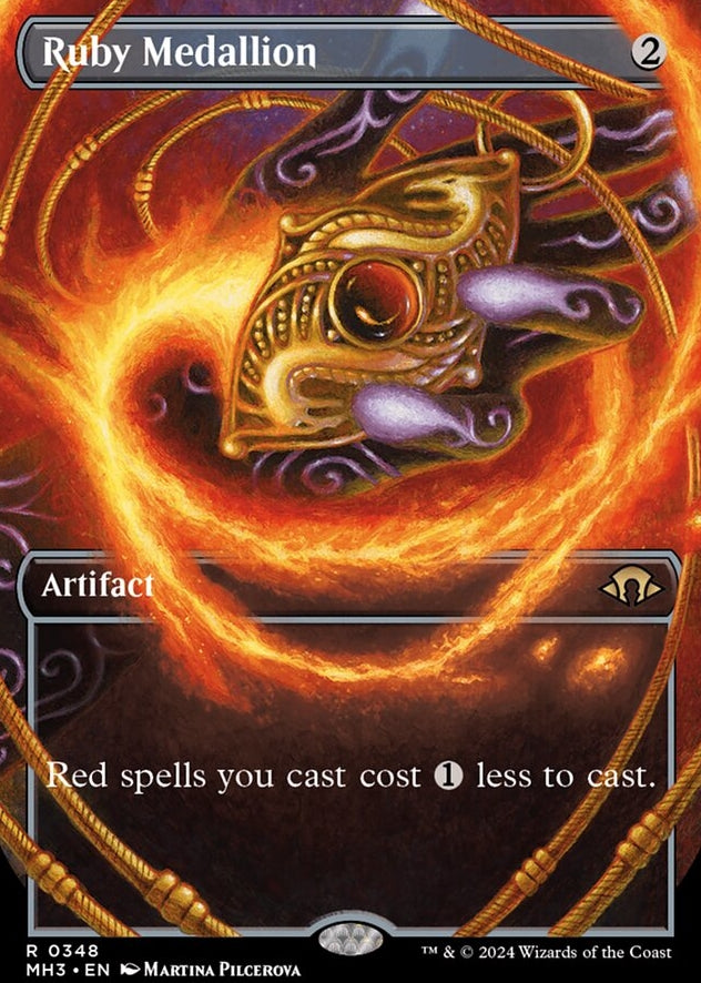 Ruby Medallion [#0348 Borderless] (MH3-R-FOIL)