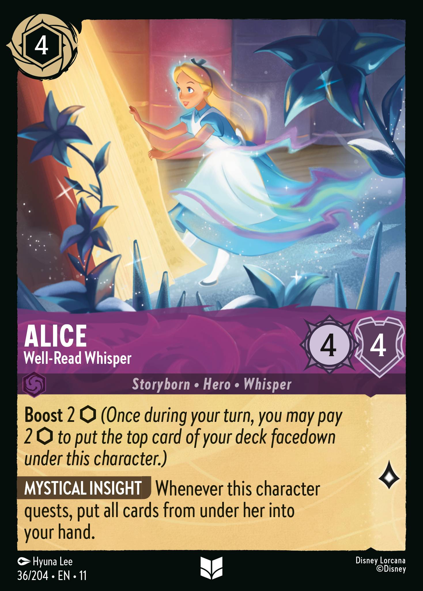 Alice - Well-Read Whisper (036/204 - Winterspell)  Uncommon