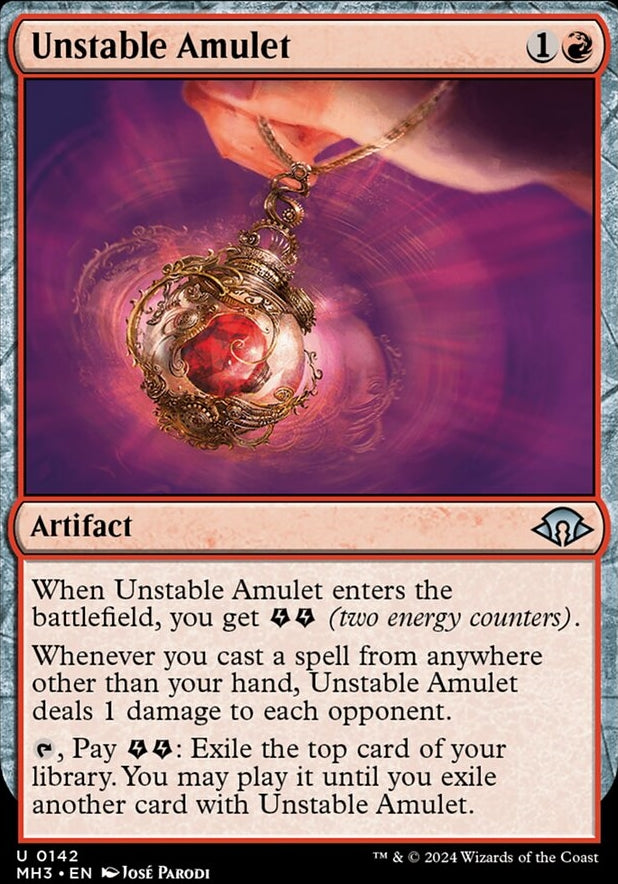 Unstable Amulet [#0142] (MH3-U-FOIL)