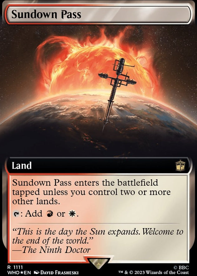 Sundown Pass [#1111 Surge Foil Extended Art Reprint] (WHO-R)
