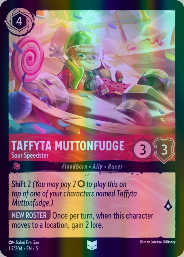 Taffyta Muttonfudge - Sour Speedster (Shimmering Skies 117/204) Uncommon - Near Mint Cold Foil