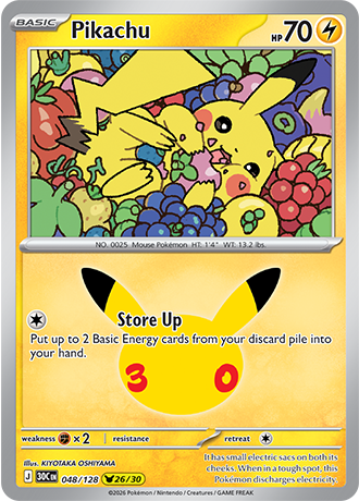 Pikachu - 048/128 (30C) Pikachu Rare