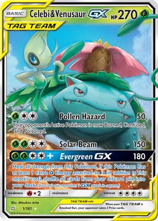 Celebi & Venusaur GX (1/181)