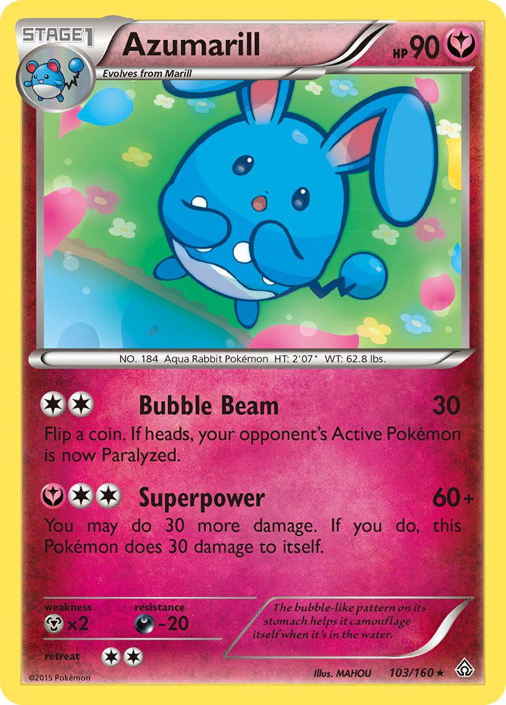 Azumarill - 103/160 (PRC) Rare - Near Mint