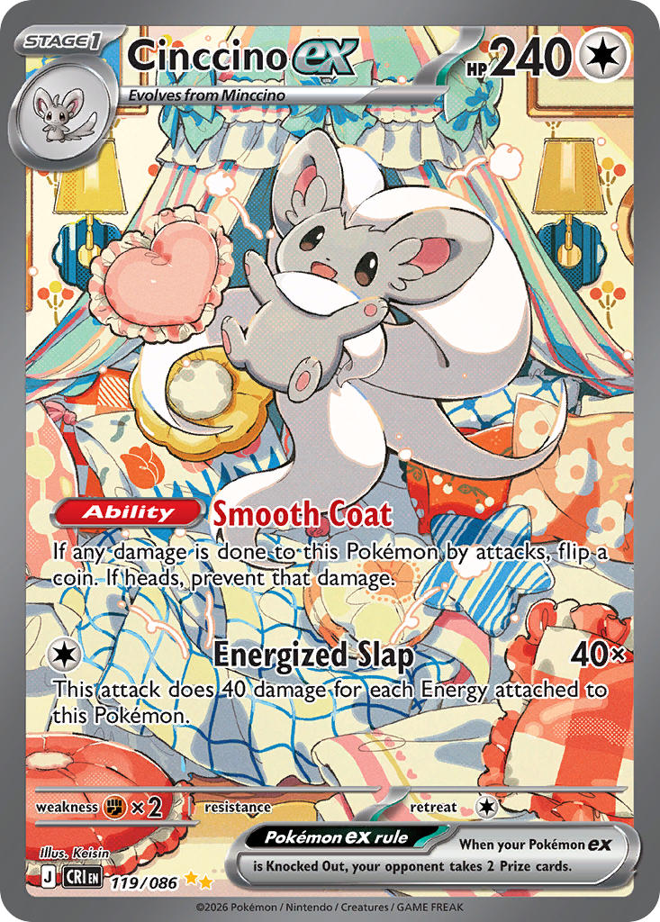 Cinccino ex - 119/086 (CRI) Special Illustration Rare