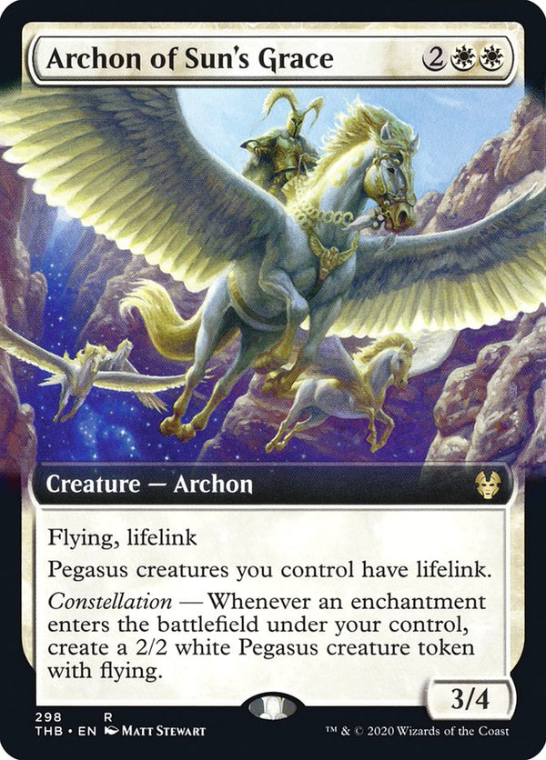 Archon of Sun's Grace [#298 Extended Art] (THB-R-FOIL) Light Play