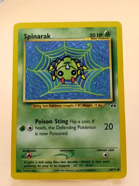 Spinarak - 64/75 (N1) Common Near Mint Unlimited