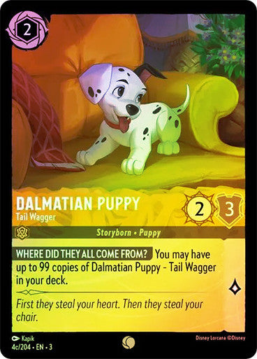 Dalmatian Puppy - Tail Wagger (Into the Inklands 004c/204) Common - Near Mint Cold Foil