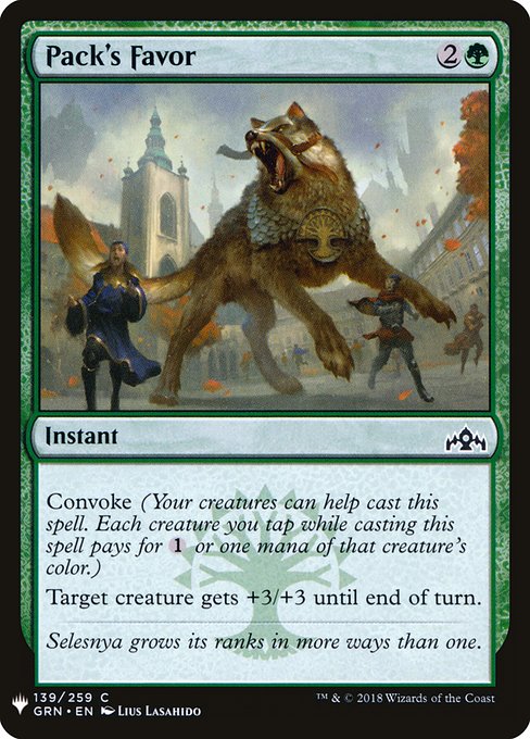 Pack's Favor [Mystery Booster #1288] (GRN-C)