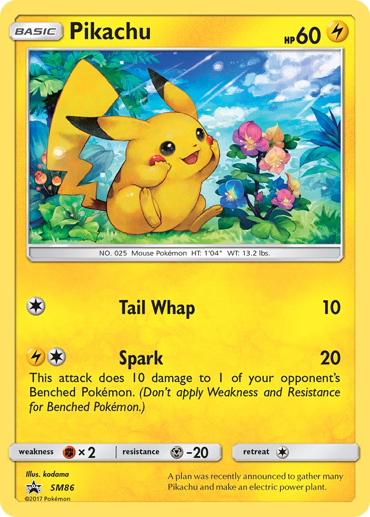 Pikachu - SM86 (SM:PR) Promo - Near Mint Holofoil