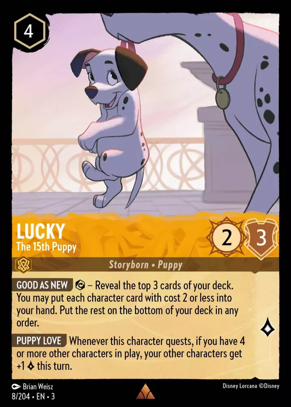 Lucky - The 15th Puppy (Into the Inklands 008/204) Rare - Near Mint