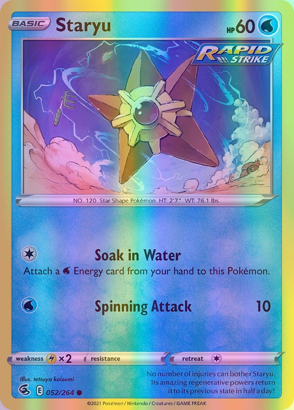 Staryu - 052/264 (SWSH08) Common - Near Mint Reverse Holofoil