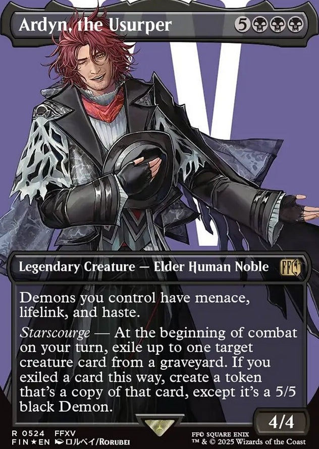 Ardyn, the Usurper [ #0524 Surge Foil Borderless Alternate Art ] (FIN-R)