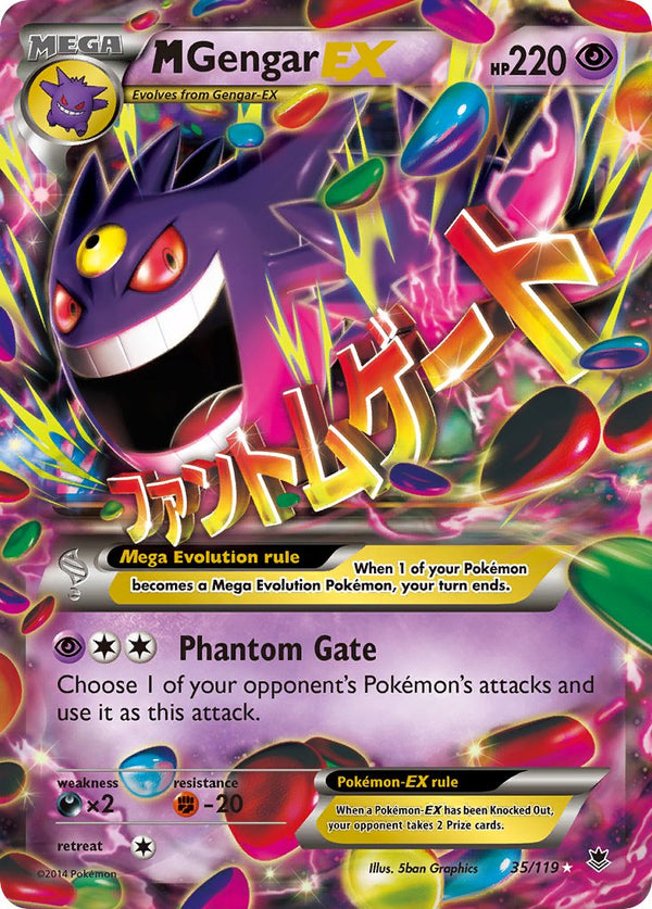 M Gengar EX - 035/119 (PHF) Ultra Rare - Near Mint Holofoil