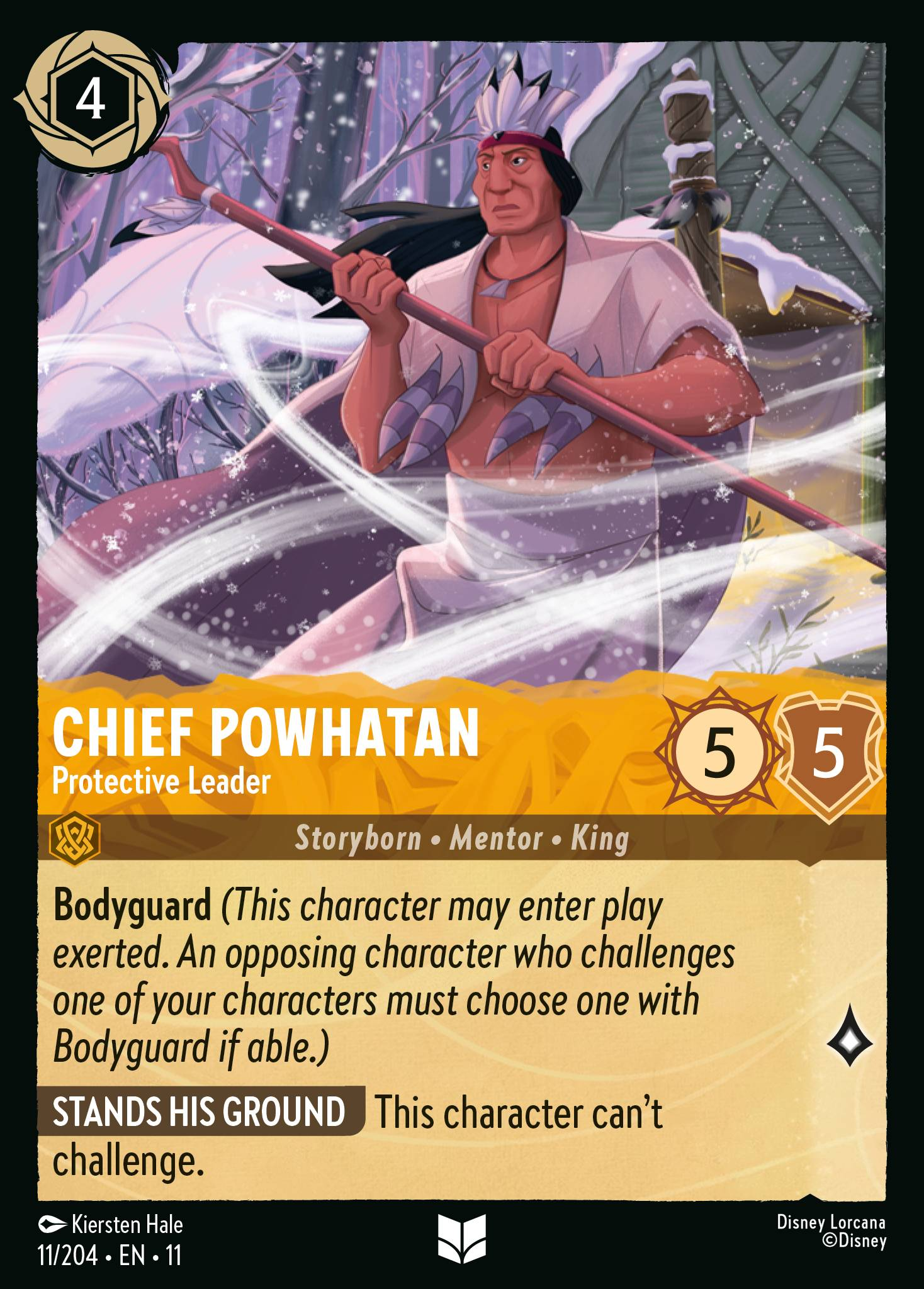 Chief Powhatan - Protective Leader (11/204 - Winterspell)  Uncommon