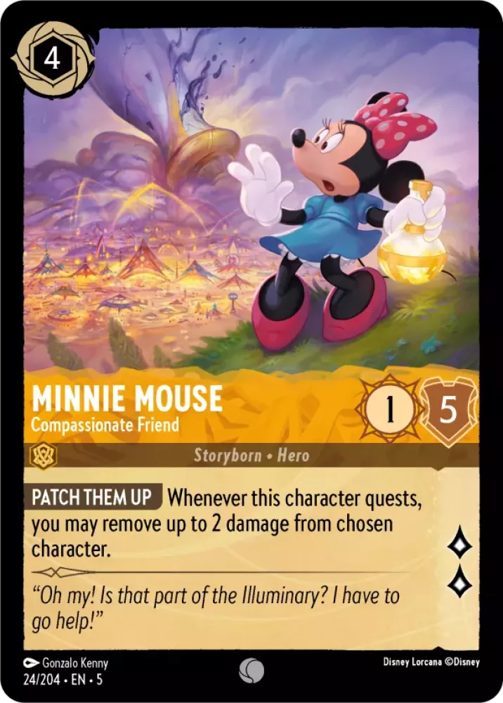 Minnie Mouse - Compassionate Friend (Shimmering Skies 024/204) Common - Near Mint