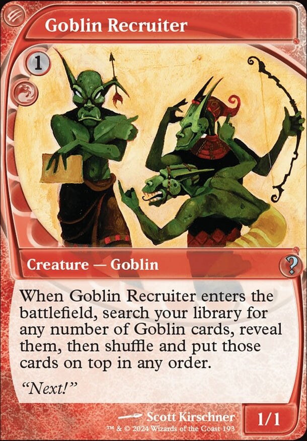 Goblin Recruiter [#0193 Future Frame] (MB2-U-FOIL)
