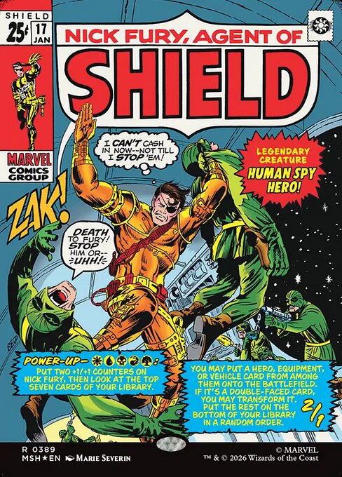 Nick Fury, Agent of SHIELD [ #0389 Borderless Classic Comic ] (MSH-R)