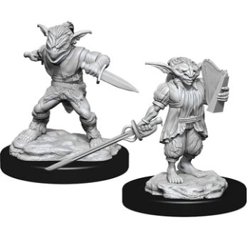 D&D: Nolzur's Marvelous Miniatures - Male Goblin Rogue and Female Bard W15