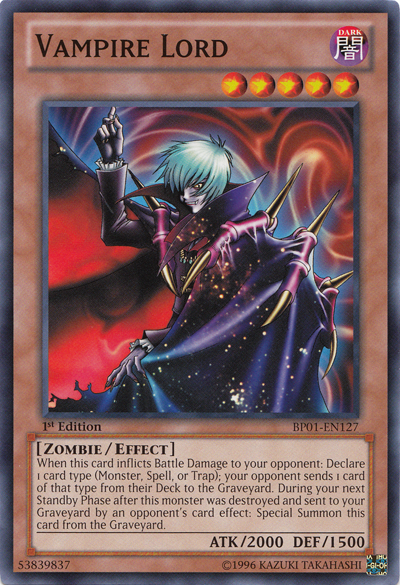 Vampire Lord (BP01-EN127) Common - Near Mint 1st Edition