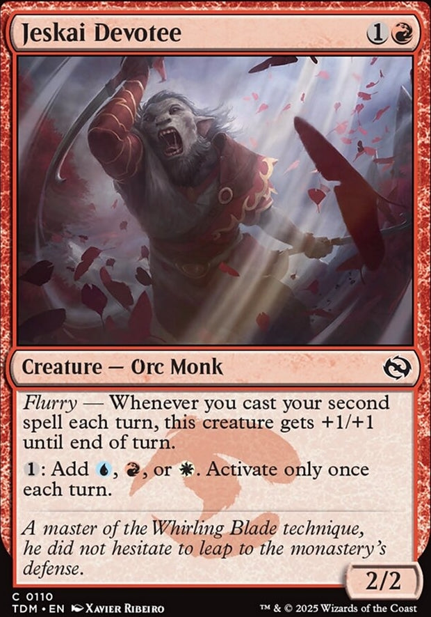 Jeskai Devotee [ #0110 ] (TDM-C)