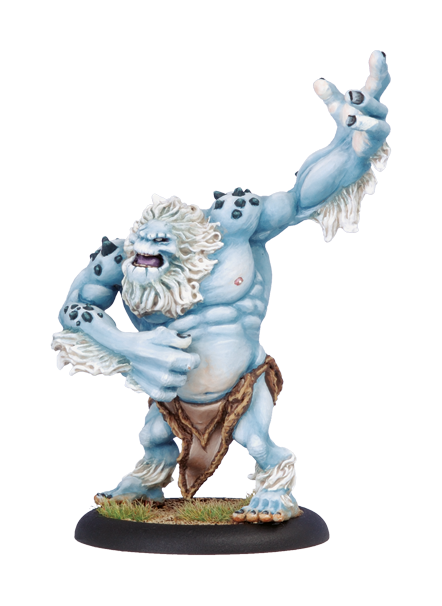 Hordes: Trollbloods - Winter Troll, Light Warbeast (Metal) (OOP)