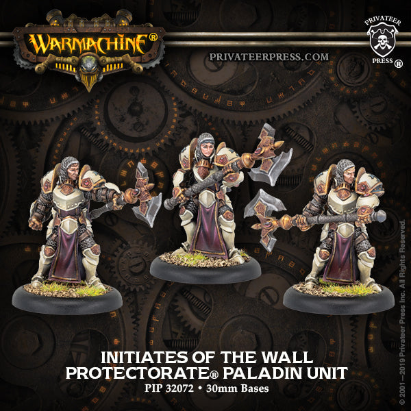 Warmachine: Protectorate - Initiates of the Order of the Wall, Unit (3 Metal / Resin)