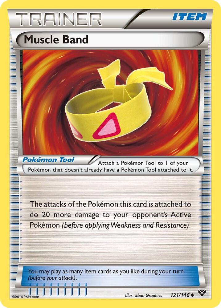 Muscle Band - 121/146 (XY) Uncommon - Normal Heavy Play