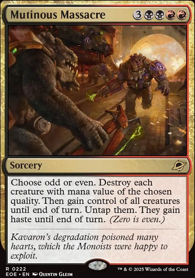 Mutinous Massacre [ #0222 ] (EOE-R)