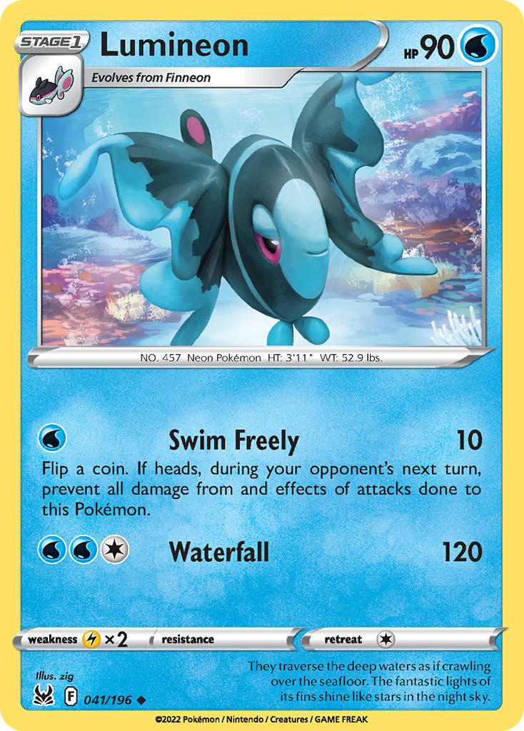 Lumineon - 041/196 (SWSH11) Uncommon - Near Mint