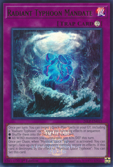 Radiant Typhoon Mandate (Emblazoned) (26LP-EN015)