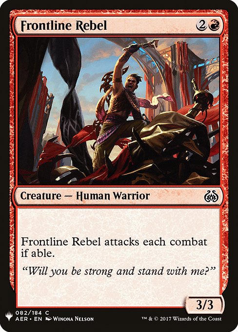 Frontline Rebel [Mystery Booster #0940] (AER-C)