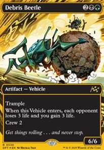 Debris Beetle [ #0530 Borderless Revved Up First Place Foil ] (DFT-R)