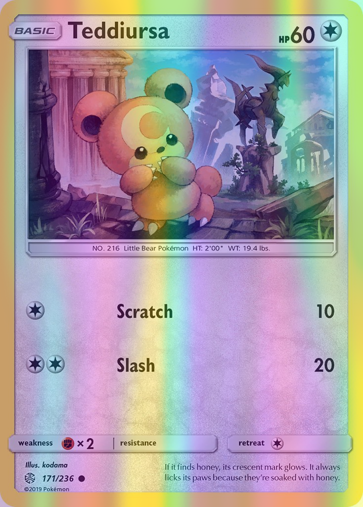 Teddiursa - 171/236 (CEC) Common - Near Mint Reverse Holofoil