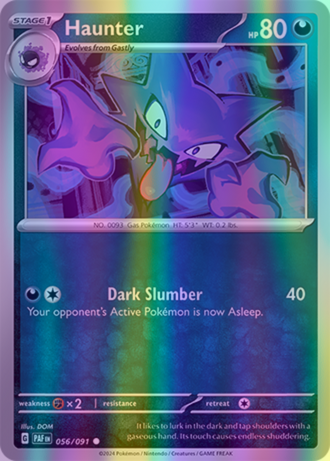 Haunter - 056/091 (PAF) Common - Near Mint Reverse Holofoil