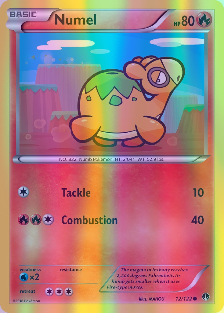 Numel - 012/122 (BKP) Common - Near Mint Reverse Holofoil